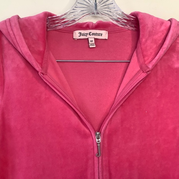 OG Juicy Couture Velour Tracksuit Jacket Hawaii Hot Neon Passion Pink - Picture 4 of 5